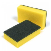 Yellow & Green Sponge Scourer